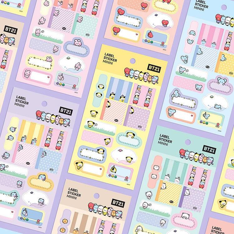 

bt21 minini label stickers