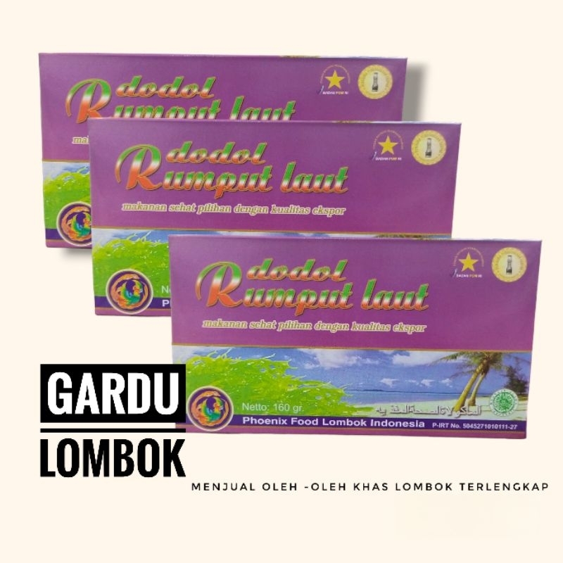 

Dodol Rumput Laut Phoenix 160 gr (Oleh -Oleh Khas Lombok)