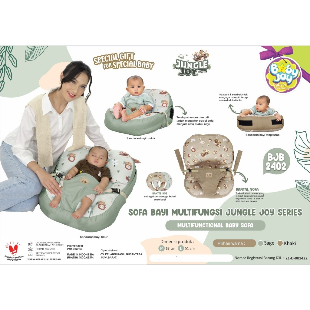 [ND] Baby Joy Bantal Sofa Bayi / Sofa Bayi / Bantal Sofa