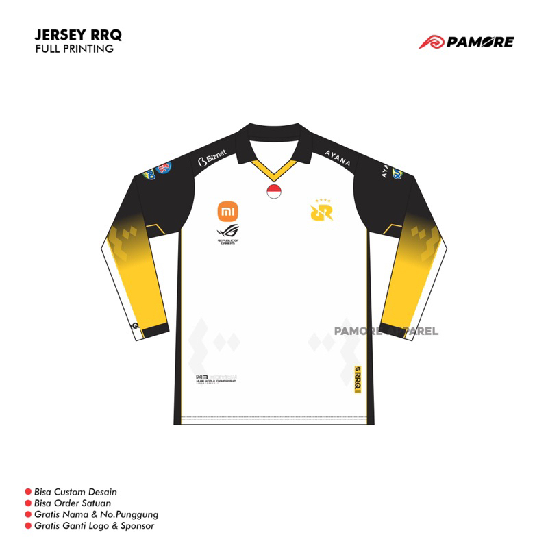 JERSEY RRQ M3 WORLD TERBARU 2021 FREE NICKNAME