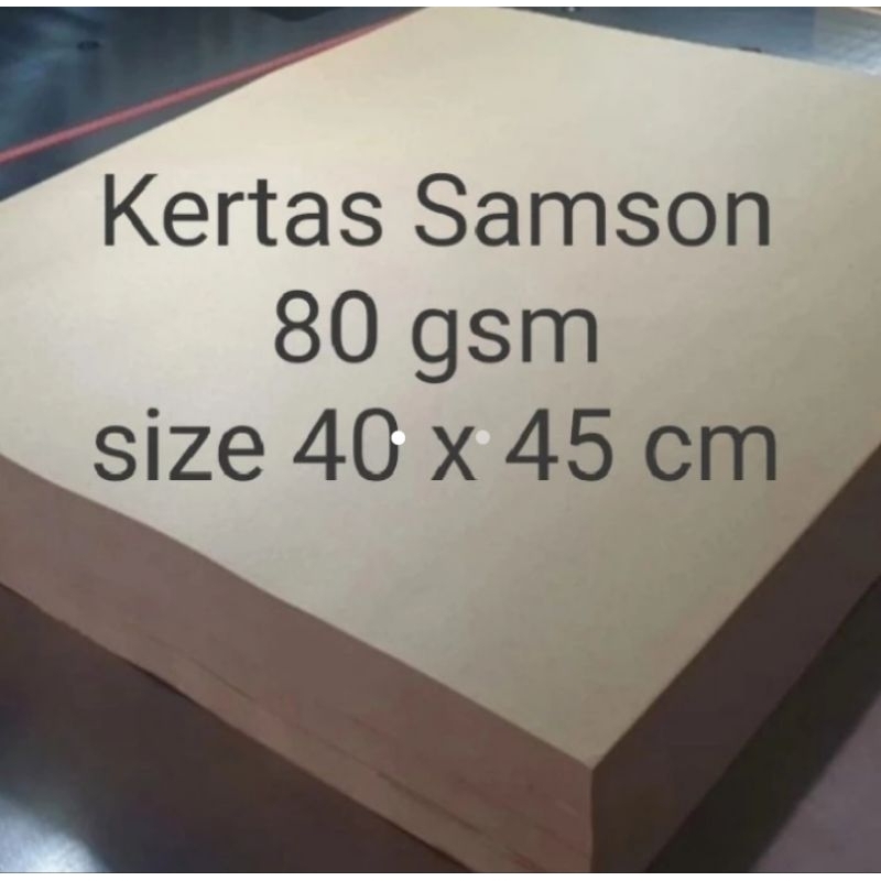 

( 500 lbr ) Kertas Samson 80 gsm ukuran 40x45 cm Alas Kaki Cuci Mobil isi 500 lbr