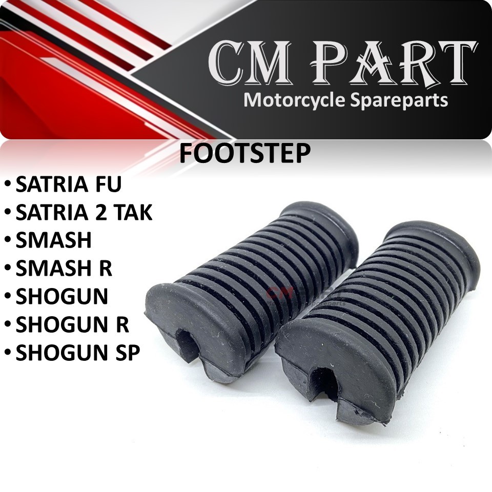 Footstep Karet Barstep Karet Step Depan Suzuki Satria Fu/ Smash R/Shogun sp 125/Tornado/Satria 2 Tak