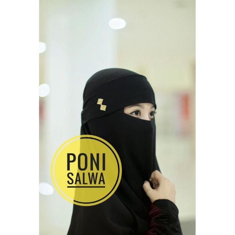 Cadar Niqab Milaya Poni Salwa cadar tali poni