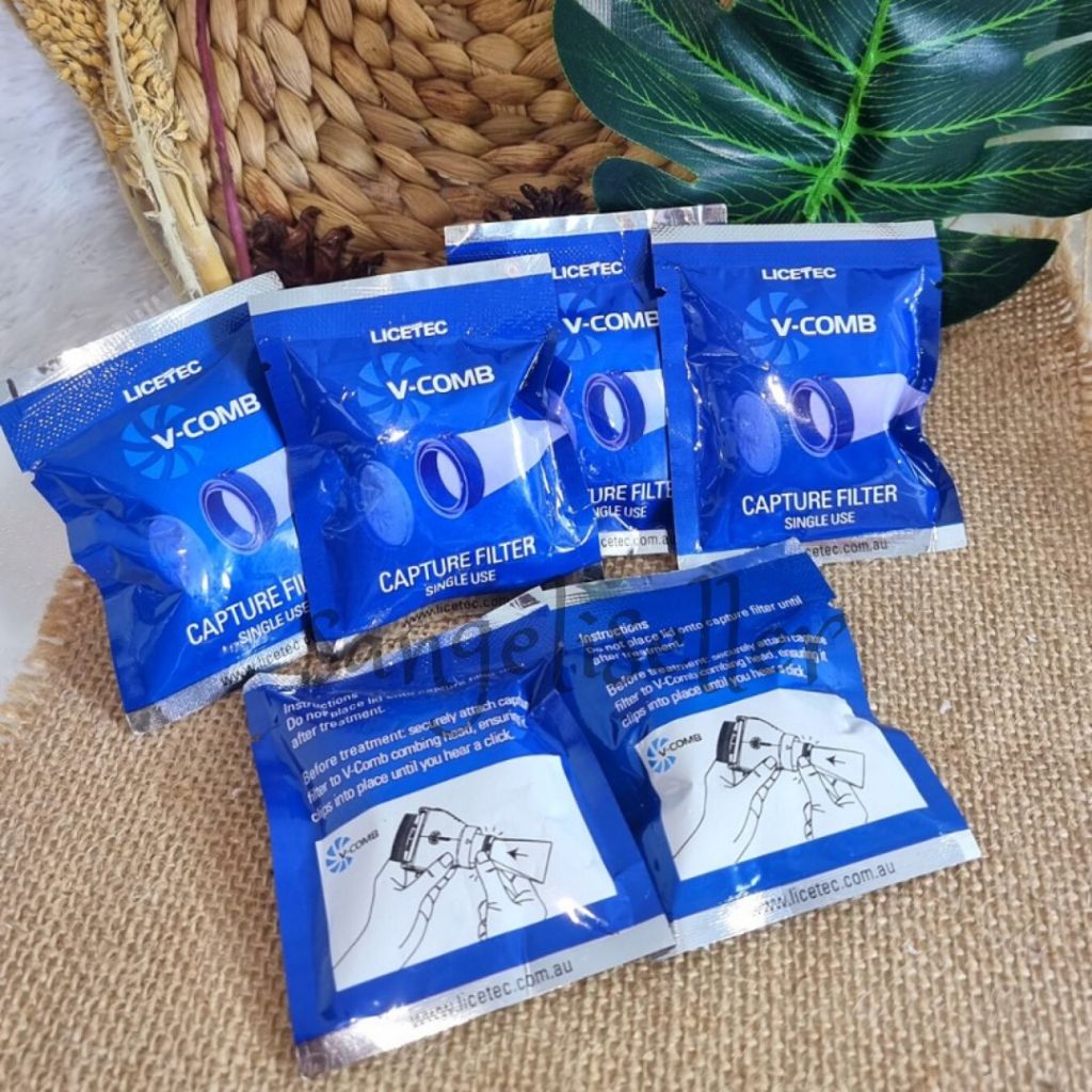 FILTER REFILL Sisir Kutu V Comb / Vakum Penyedot Kutu Rambut||Sedot Kutu Rambut vcom