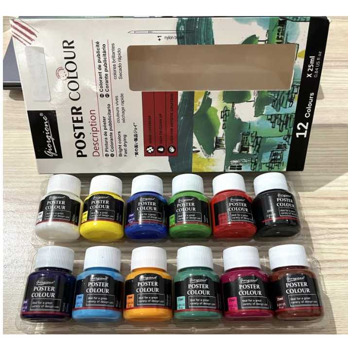

Poster Colors 12 Warna GIORGIONE 25ml