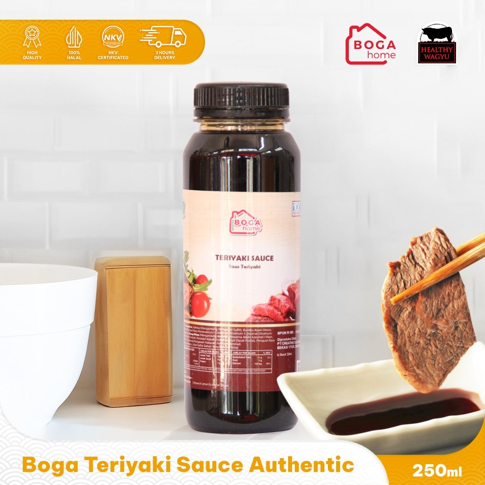 

Teriyaki Sauce Bumbu Teriyaki Boga Kitchen 250ml Healthy Wagyu