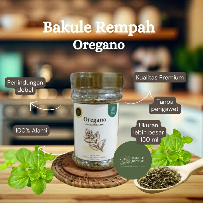 

OREGANO Bumbu Dapur Bubuk Bumbu Masak Rempah OREGANO Murni Halal Alami Tanpa Pengawet