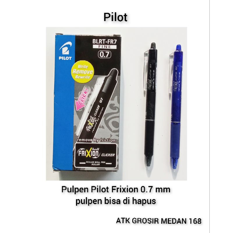

Pulpen Cair / Gell Pilot Frixion 0.7 mm ( pulpen bisa di hapus ) / pcs