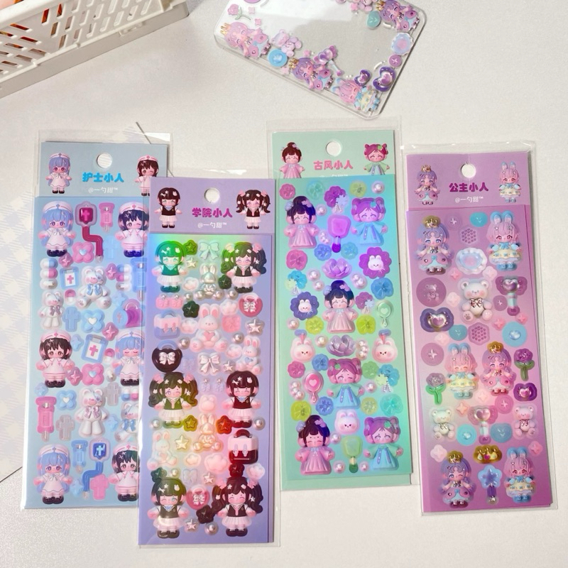 sticker korean confetti girl deco photocard stiker readystock B916