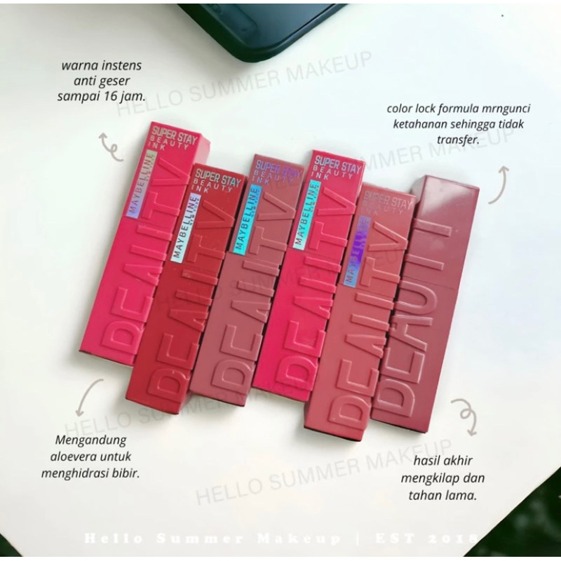 SUPERSTAY Vinyl Ink Matte Lipgloss Lipcream Maybelline