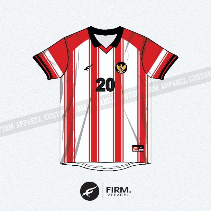 Jersey Timnas Indonesia 2003 retro classic Vintage Retro custom / Jersey INDONESIA HOME 2003 CLASSIC