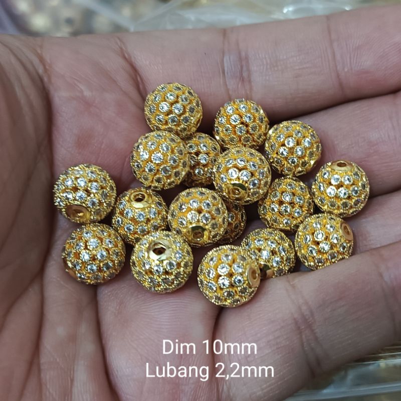 Liontin Charm Xuping Untuk DIY Gelang Pandora Dan Kalung Bola Manik Diamond