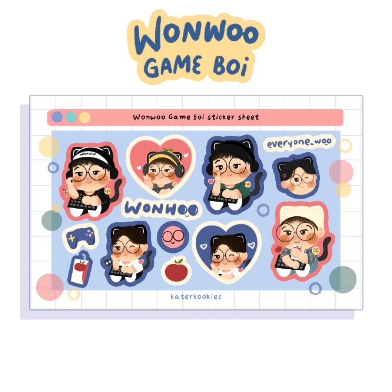 

wonwoo gameboi sticker sheet