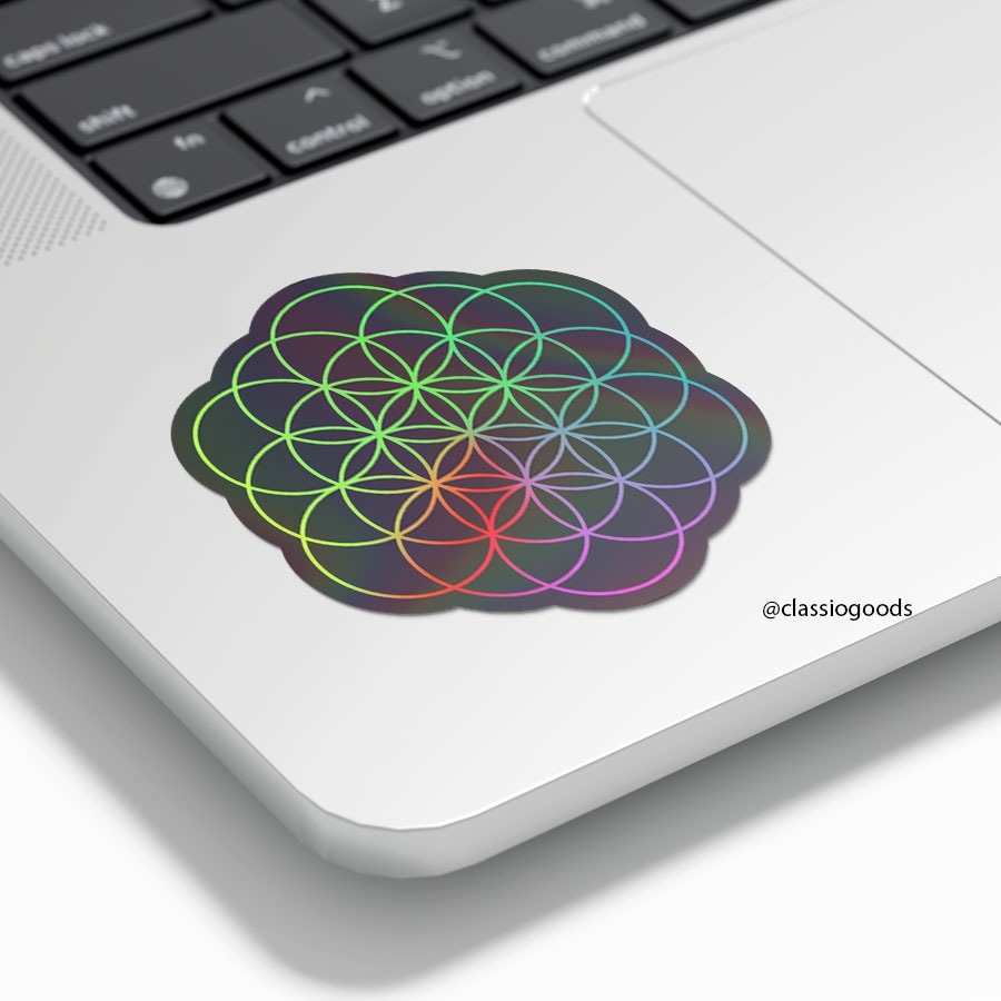 

Sticker Tempel Holograpic "coldplay