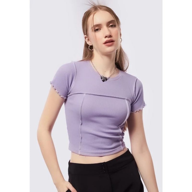 Kaos Crop Pressbody Color Box New