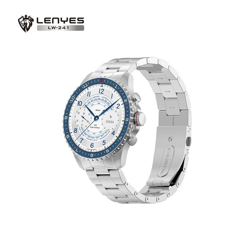 LENYES LW241 Smartwatch 1.43” Amoled Sport Heart Blood Oxygen Wireless Charging Jam Tangan