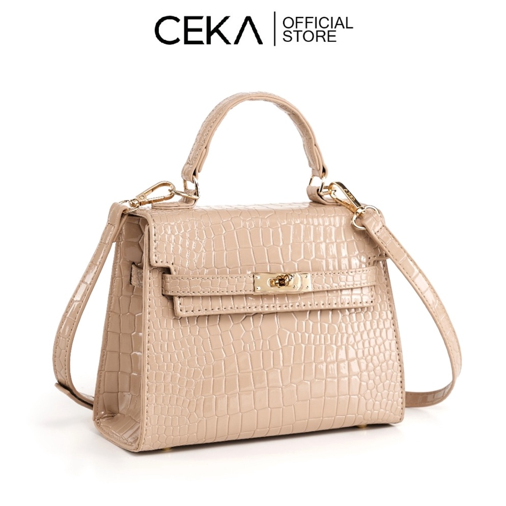 KODE B65V CEKA Tas Sling Bag Tas Wanita Tas Selempang Handbag Tas Kulit PU Croco  Sophie Kelly Bag