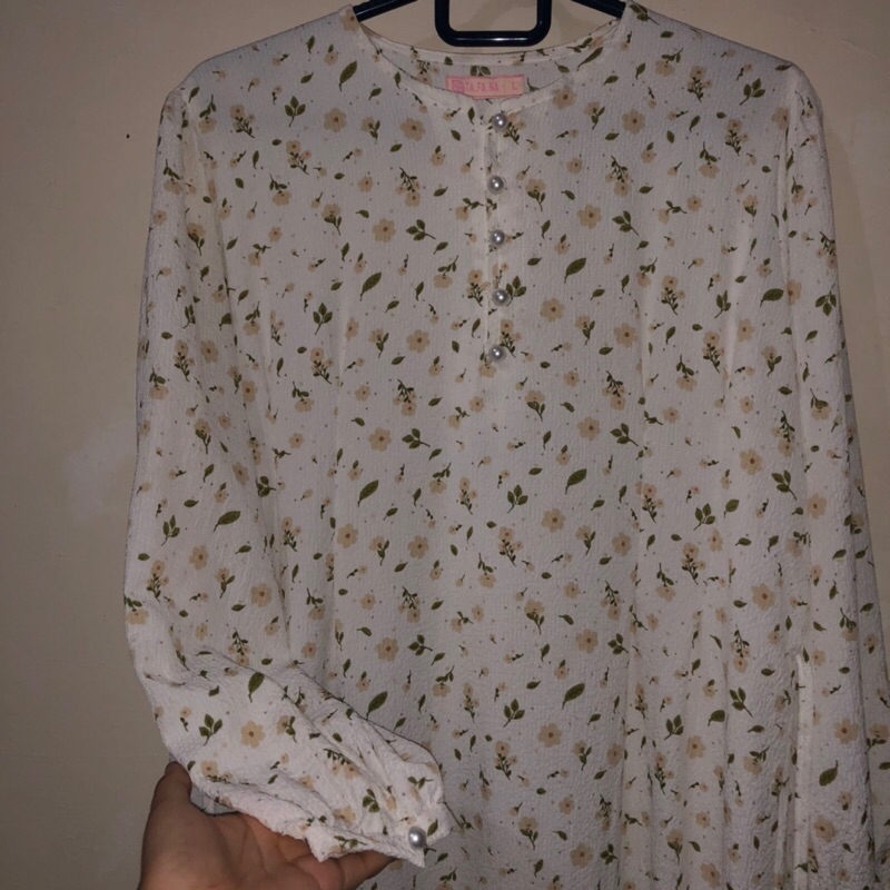 Preloved gamis TAFANA jisso dress muslim korea frolal vintage