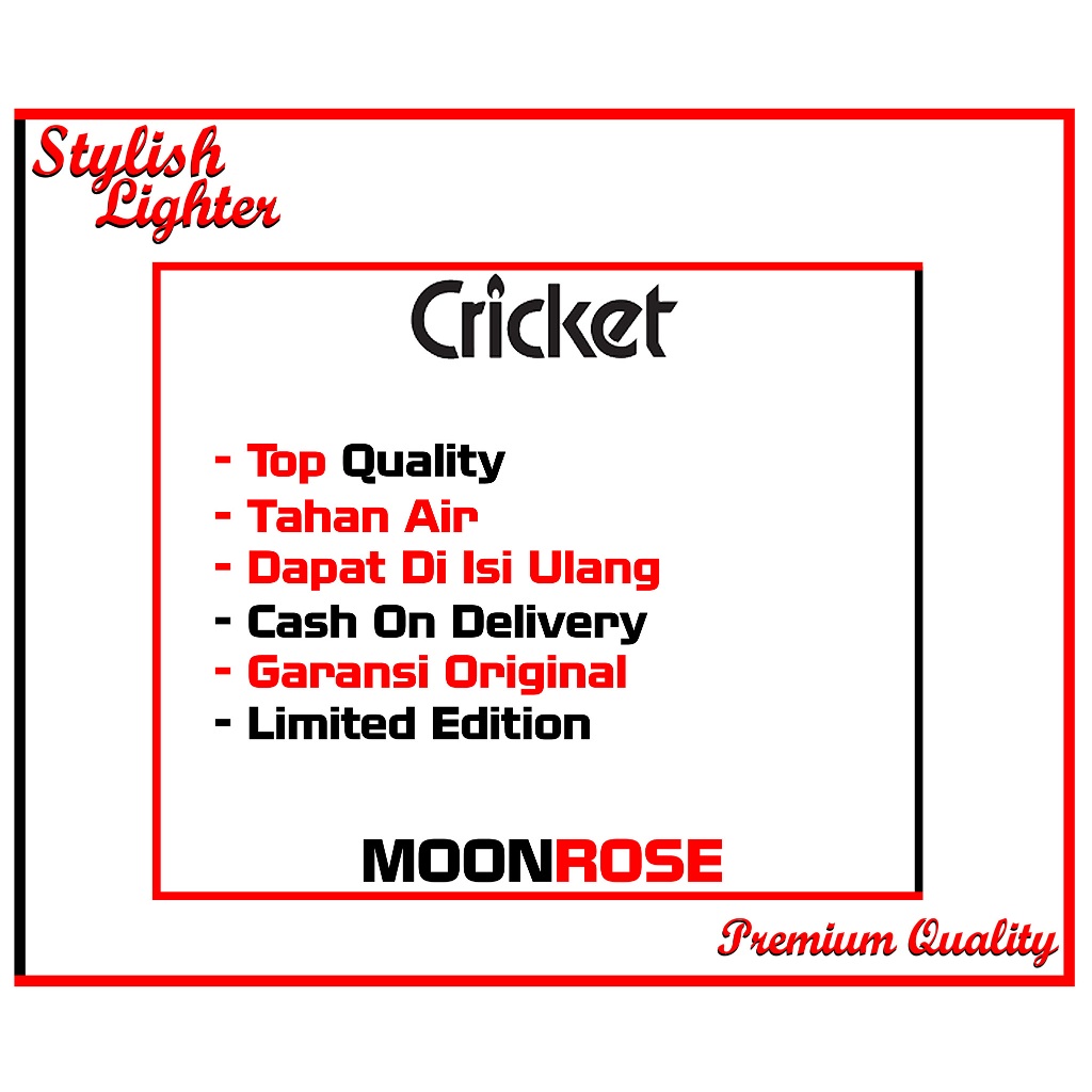 Tukuparty Spesial Editions Cricket - Lighter / Korek Api Cricket Kustom