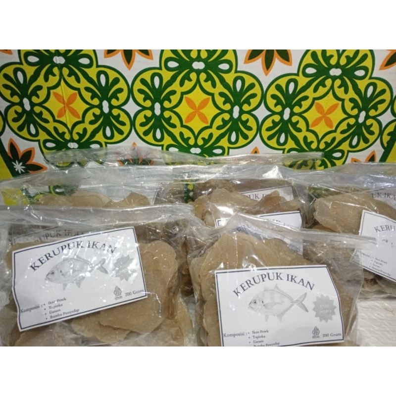 

Kerupuk Ikan petek | Kerupuk ikan mentah