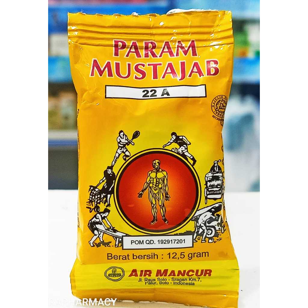 

Param Mustajab 22A - Meredakan Memar, Terkilir dan Bengkak