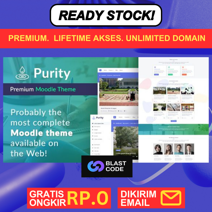 PURITY Premium Moodle Theme - Lifetime + FREE Update