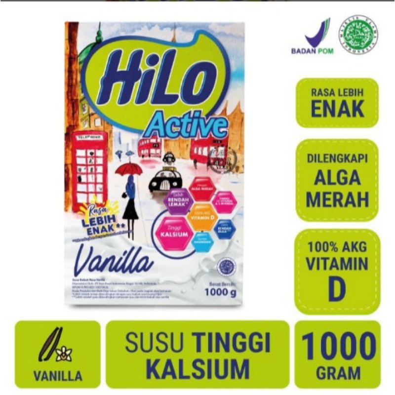 

Hilo Active Vanilla Susu Bubuk Tinggi Kalsium 1kg