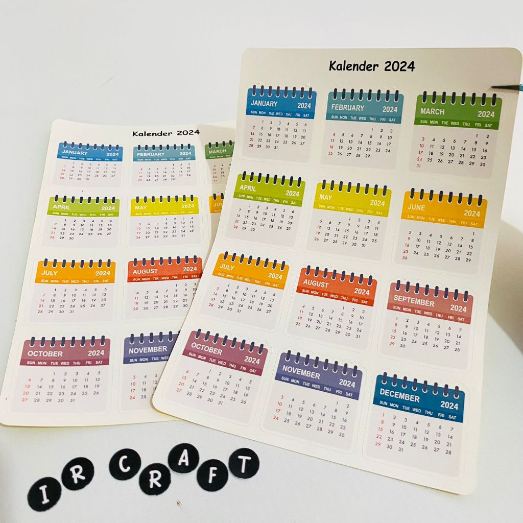 

STICKER KALENDER 2024 | STICKER SCRAPBOOK