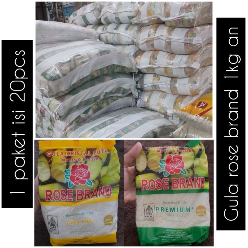 

Gula Rose Brand 1 sak dapat 20kg (1kg x 20)