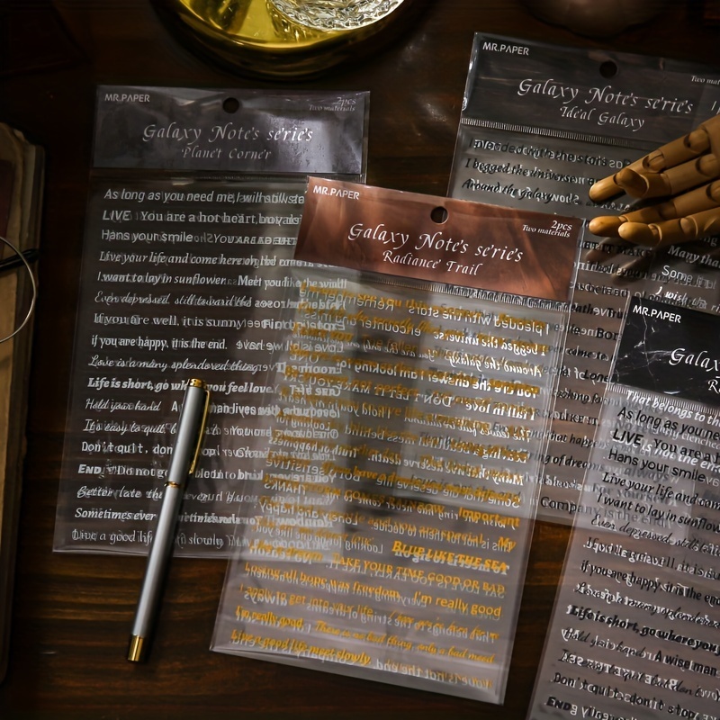 

2 Lembar Quotes Sticker Aesthetic PVC Stiker Kata-kata