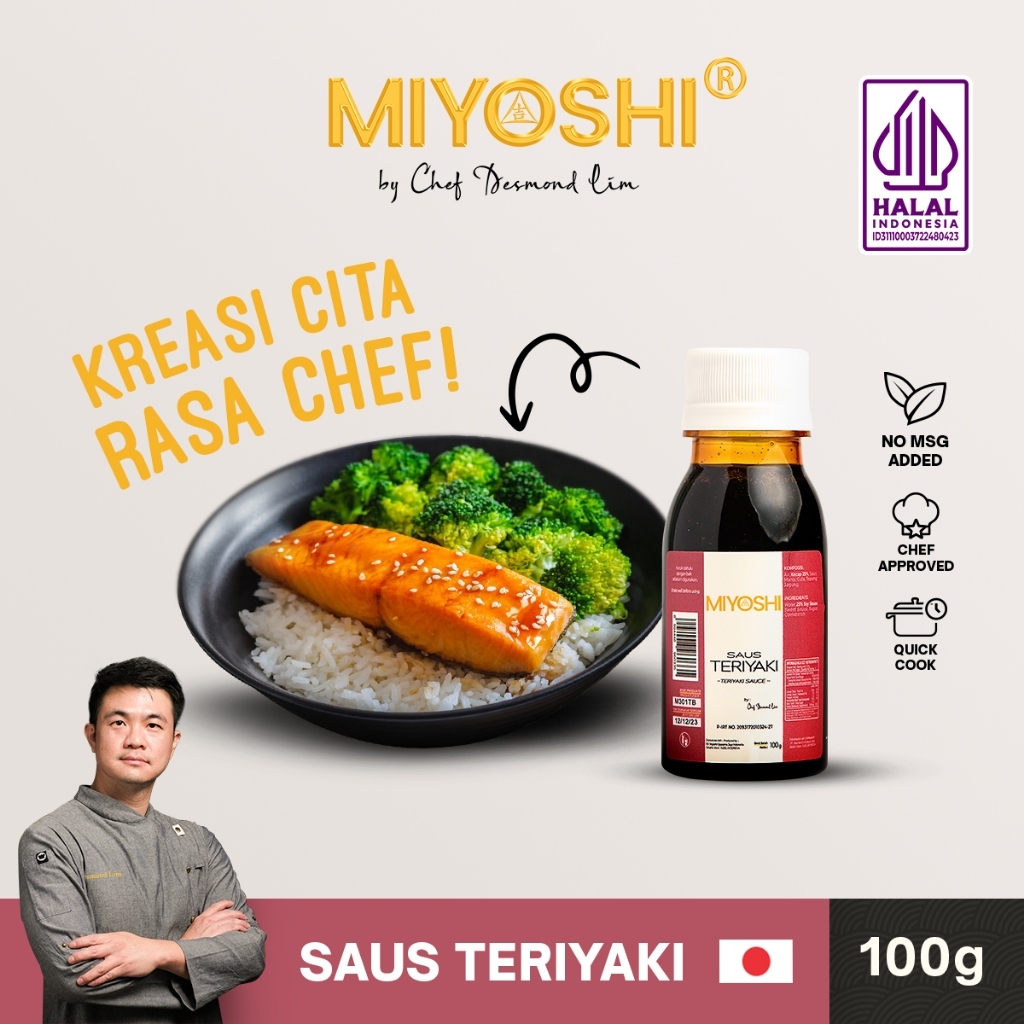 

MIYOSHI Saus Teriyaki (100gr)/Halal Premium Saus