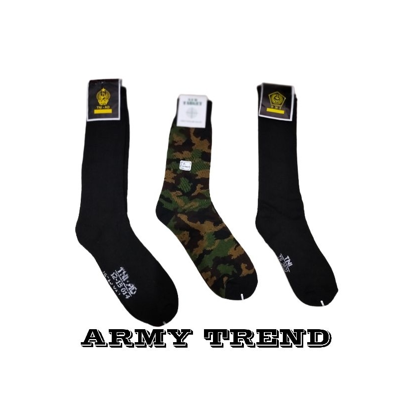 KAOS KAKI PDL HITAM LORENG JATAH PEMBAGIAN TNI TERBARU / KAOS KAKI PDL LORENG TARGET / KAOS KAKI PDL