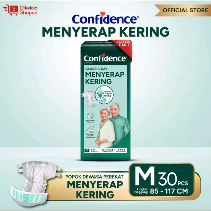 Pampers dewasa Confidence size M isi 30