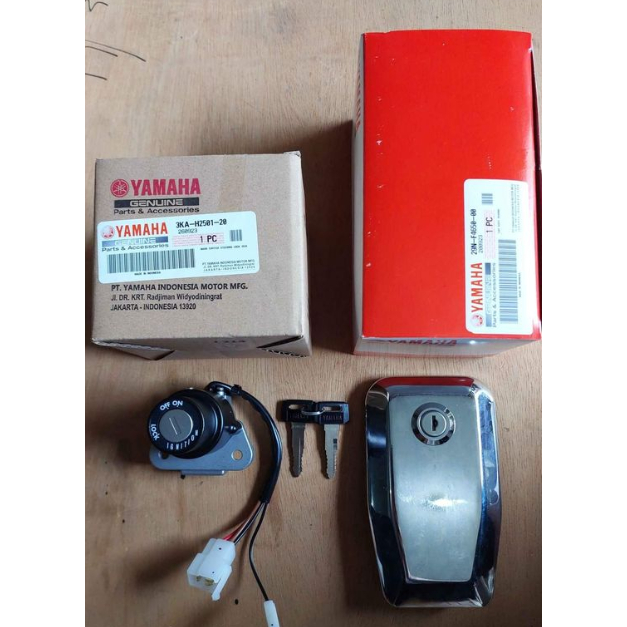 KUNCI KONTAK RX KING NEW & TUTUP TANGKI RX KING SET ORI YAMAHA YGP