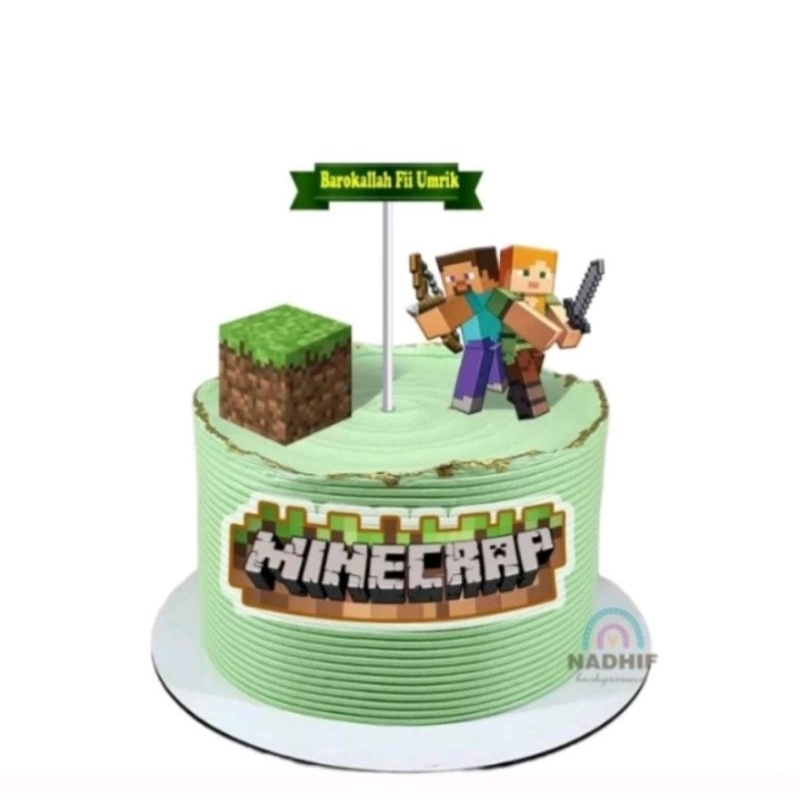 topper minicraft / topper kue / hiasan kue ultah / dekorasi kue