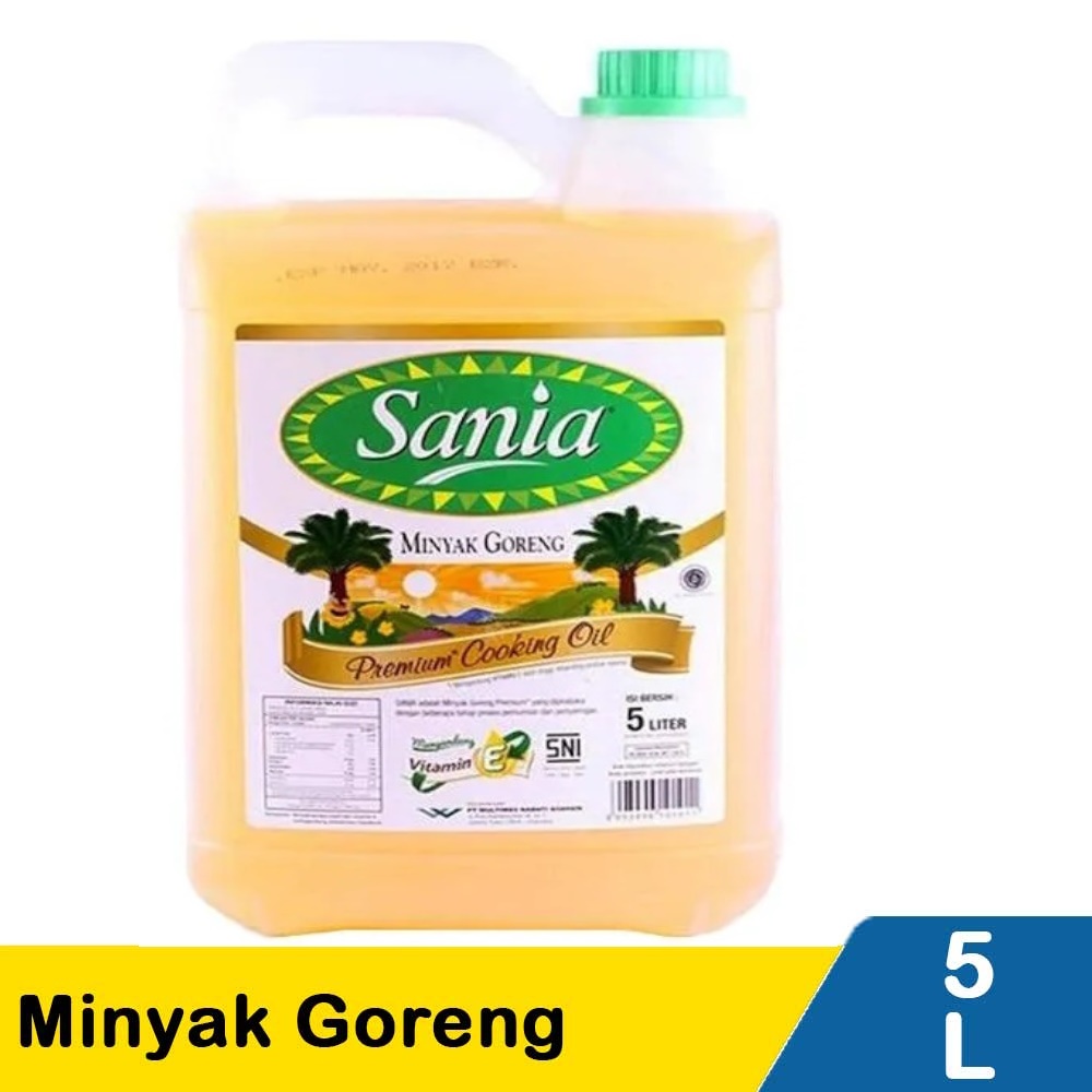 

Sania Royale Soya Oil Kedelai [1L] | Sania Minyak Goreng Sawit [2L] Sania Minyak Goreng Premium [5L]