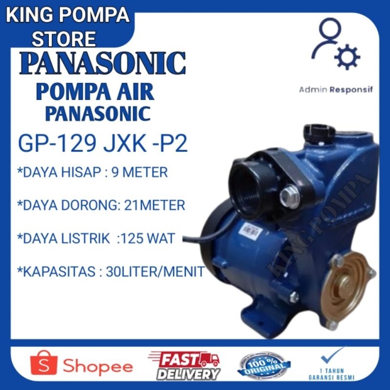 POMPA AIR PANASONIC GP-129JXK/POMPA AIR SUMUR DANGKAL