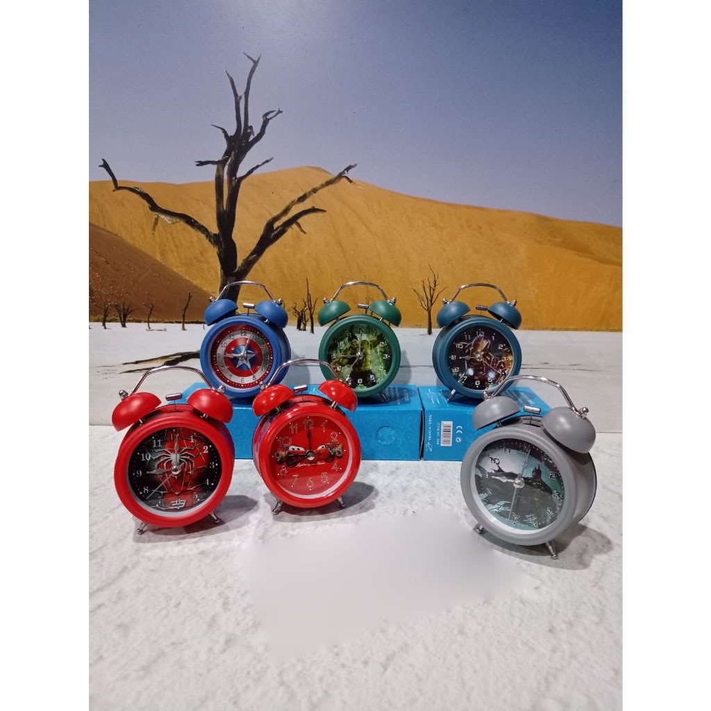 JAM BEKER CLOCK ALARM WEKER BESI ANAK