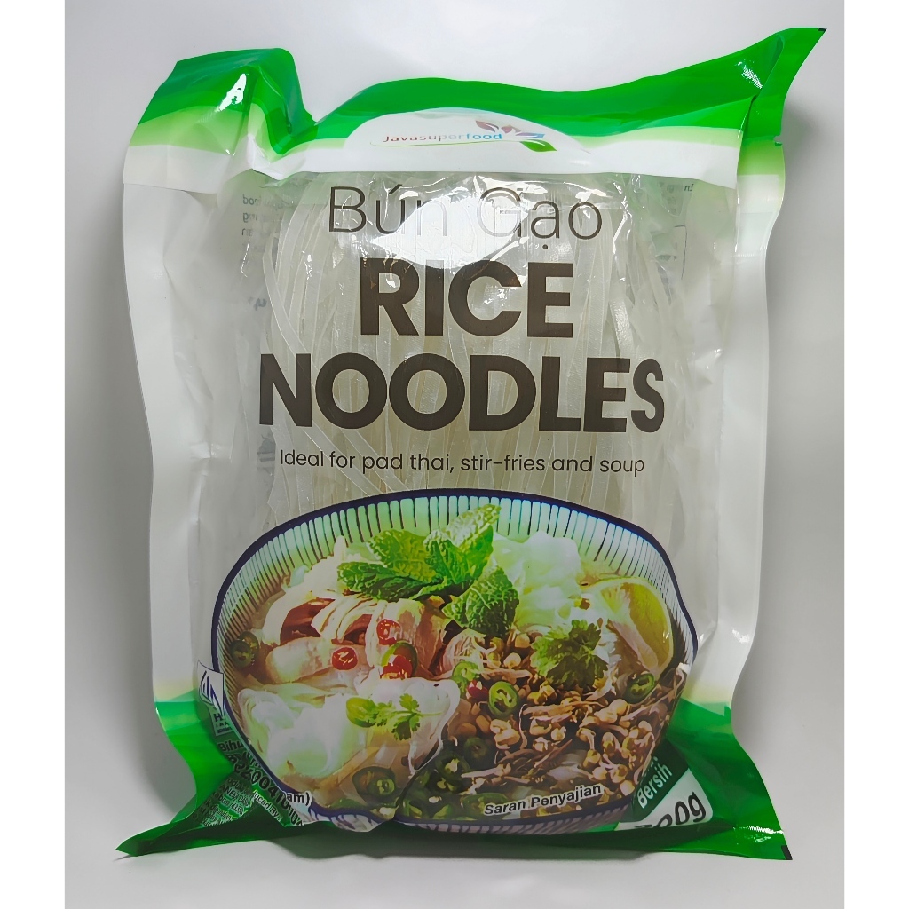 

Rice Noodle Bihun Bun Gao 200 gr Rice noodles / Kwetiau Mie Beras Vietnam / Pho soup / Pad Thai