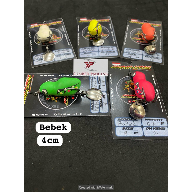 umpan soft frog bebek 4cm handmade By sempati lure