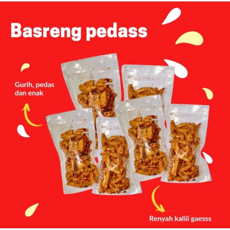 

Basreng Pedas daun jeruk