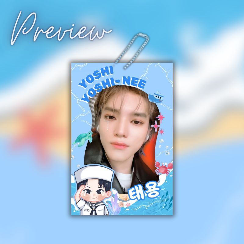 [READY STOCK] CARD HOLDER KEYCHAIN TYONGNAVY TAEYONG NCT By taeyomiaw