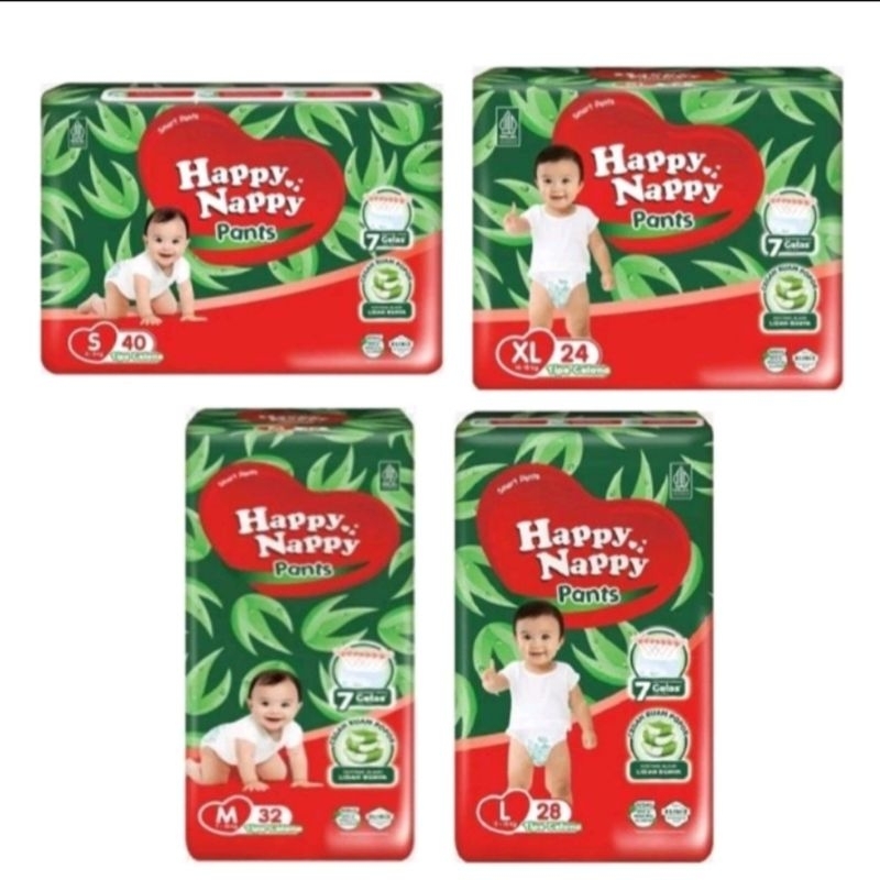 Happy Nappy Pants uk.S40/M32/L28/XL24/ Popok Happy Nappy / Pampers Happy Nappy