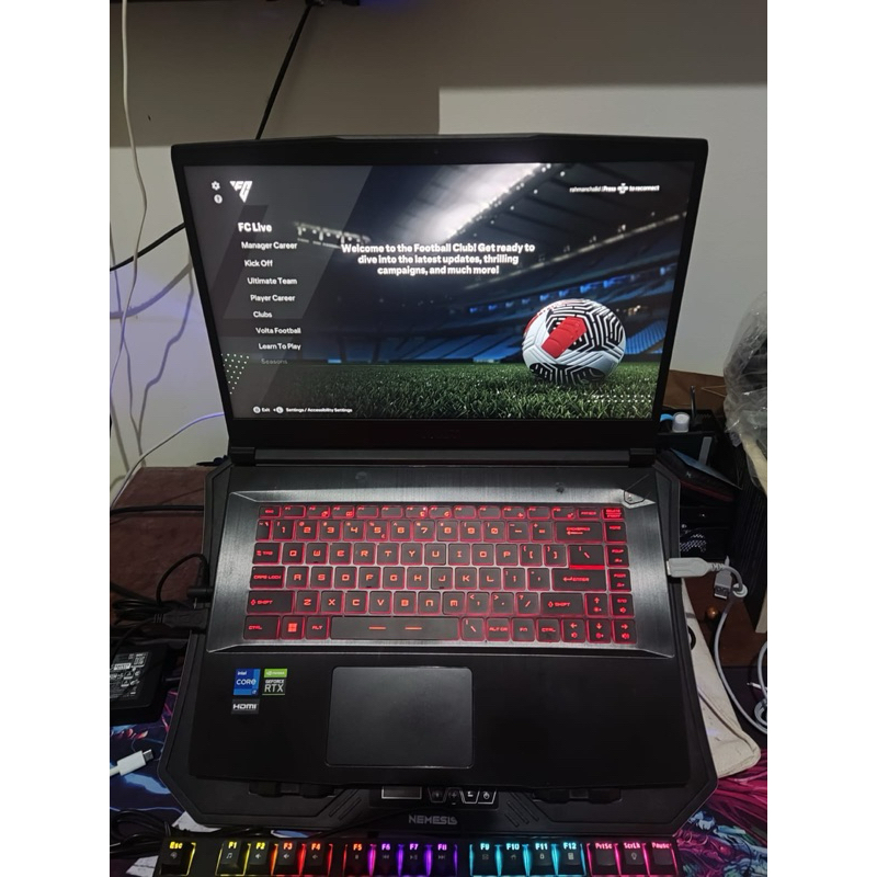 Laptop MSI RTX3050Ti core i7 GF63 THIN 11UD-1096ID Laptop Gaming Second (NEGO)