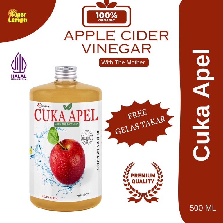

Super Oke 5ml Cuka Apel With The Mother Pure Apple Cider Vinegar Untuk Diet 1 organic by Super Lemon