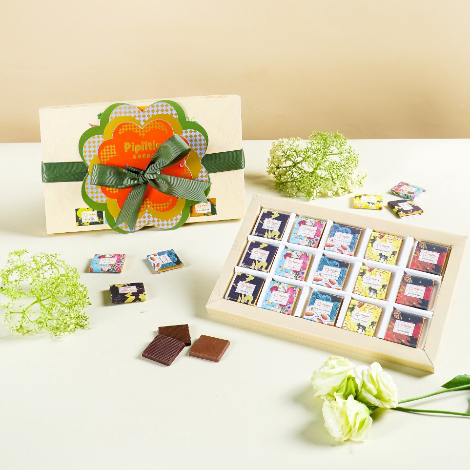 

Good Pipiltin Cocoa Chocolate Chocolate Gift Box Diversity 15 x 5gr