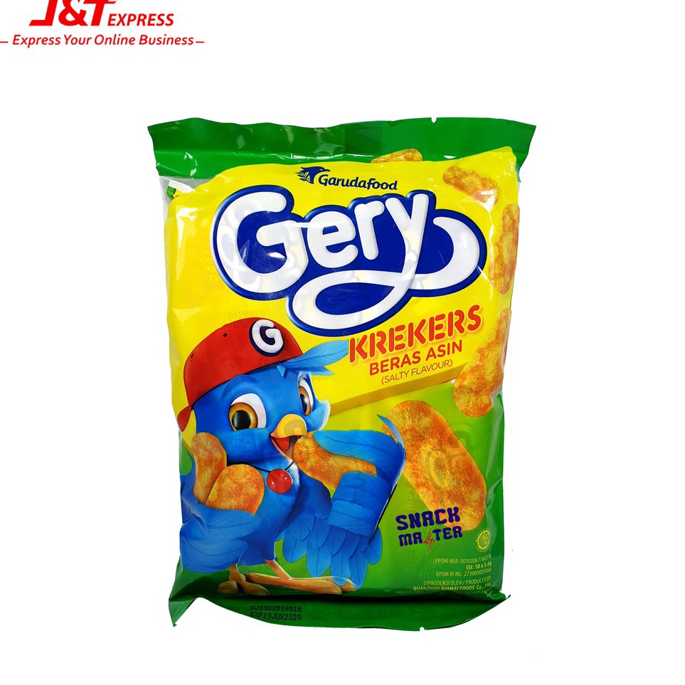 

Stock baru Gery Krekeres Beras Asin Netto 1 bks x 56 gr