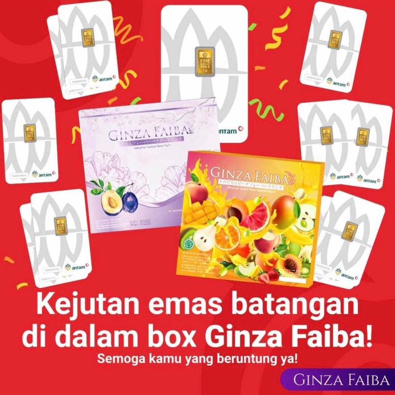 

Clearance sale Bisa Gosend FREE GOLD GINZAFAIBA 1 box isi 15 sachet Ginza Faiba Slimming Collagen Semarang bisa Grab