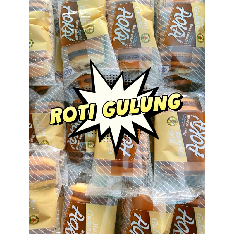 

❤️ GKJ STORE ❤️ AOKA ROTI GULUNG COKLAT - KEJU