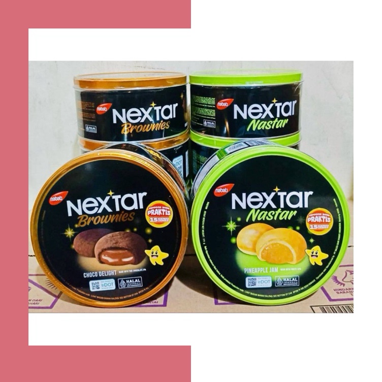 

Dijual kakak Nextar Kaleng Brownies Nastar Noir star Cookies 171 gram